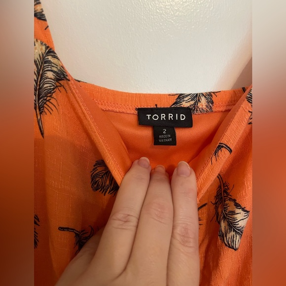 Torrid orange sundress, size 2 (18/20) - Picture 2 of 5